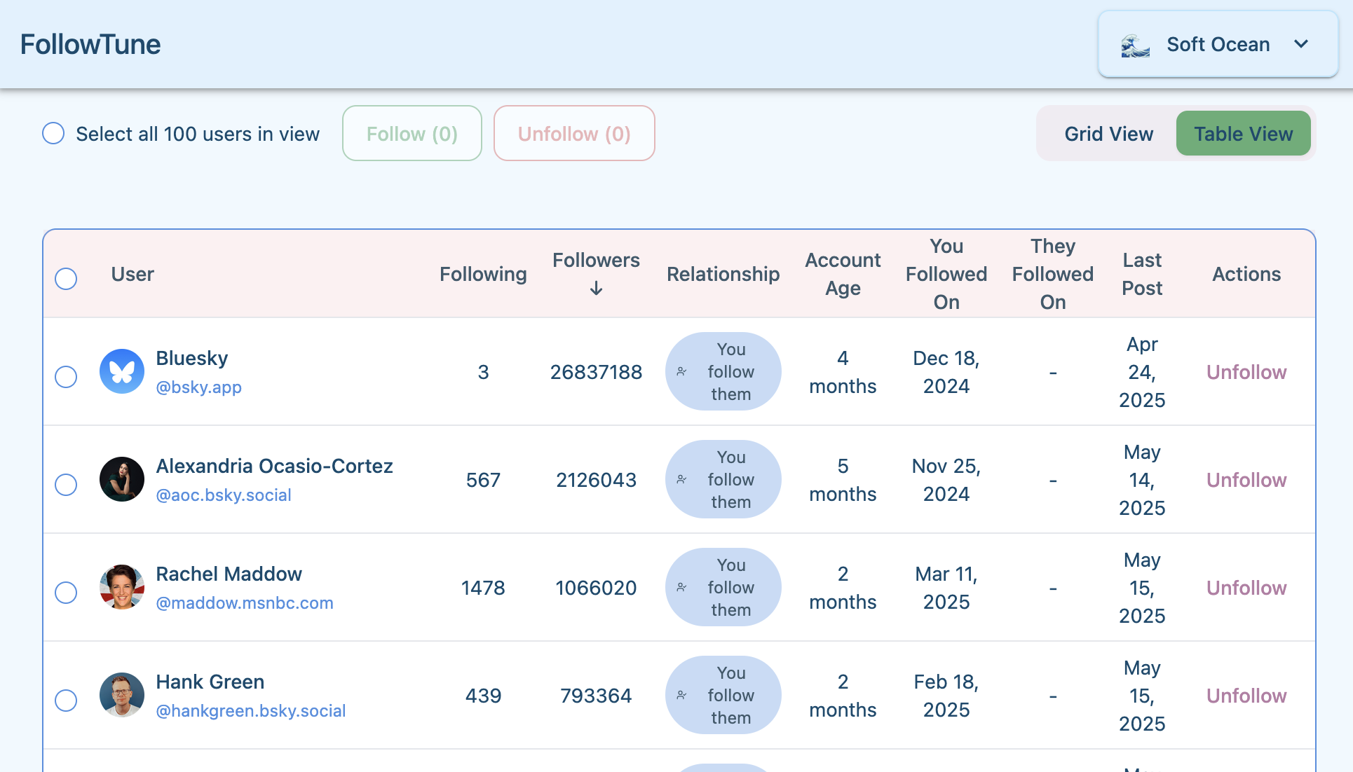 FollowTune Interface